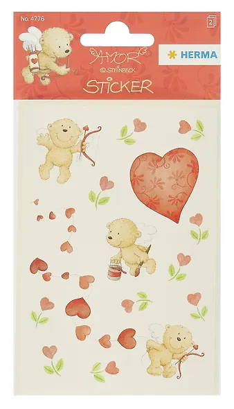 HERMA Наклейки AMOR ЦВЕТУЩИЕ СЕРДЕЧКИ - фото 1