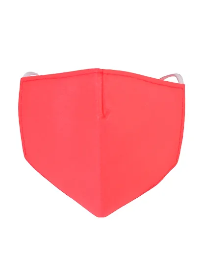 Маска защитная для лица (200х135мм) (р-р M) (спанбонд) (красная) - фото 2