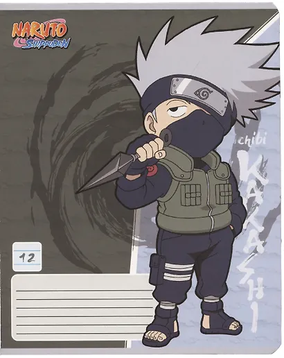 Тетрадь в линейку Naruto, 12 листов, в ассортименте - фото 4