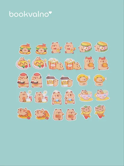 Набор стикеров Капибара 1 - фото 2