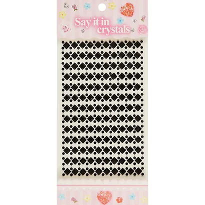 Стразы Ромбики 9*14, черные - фото 1