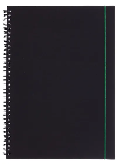 Тетрадь А4 80 листов, клетка, "Favorite Black. No 2" спираль - фото 1