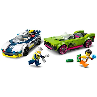 60415 Конструктор детский LEGO City Погоня полицейской машины за гоночным автомобилем, 213 деталей, возраст 6+ - фото 5