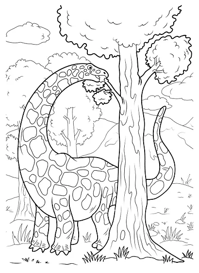 Мегараскраска. Динозавры - фото 4