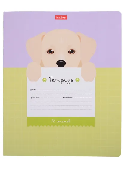 Тетрадь в крупную клетку Hatber, "Поиграй со мной", 12 листов, в ассортименте - фото 4