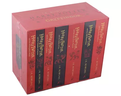 Harry Potter Gryffindor House Editions Paperback Box Set (комплект из 7 книг) - фото 1