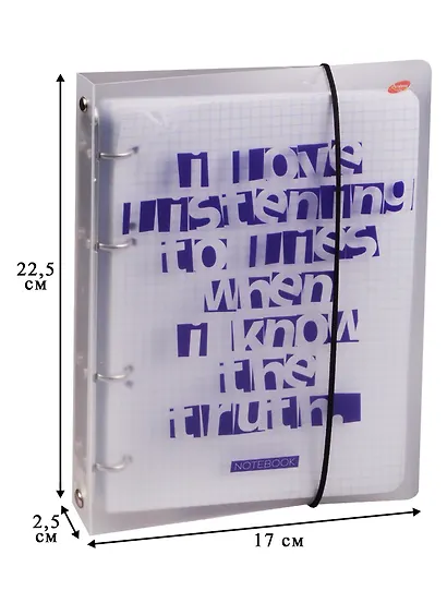 Тетрадь на кольцах в клетку Academy Style, Letters, 100 листов - фото 3