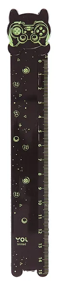 Линейка 15см "Геймер", фигурная, Yoi - фото 2