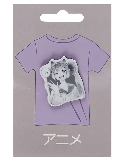 Значок Аниме Девушка с ушками Дзё (акрил) - фото 1