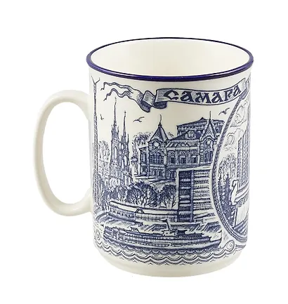 Кружка фарфоровая "Самара" кобальт (060-55) - фото 3
