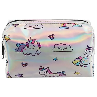 Косметичка на молнии Единороги и облачка (голография) (16х8) (ПВХ бокс) (12-24725-XY115) - фото 2