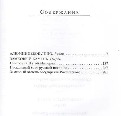 Алюминиевое лицо: роман. Замковый камень:очерки - фото 2