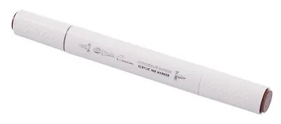 Маркер акриловый "Сонет" коричневый, двусторонний, перо кисть/пуля - фото 3