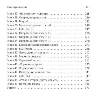 Тень на ярком солнце - фото 3