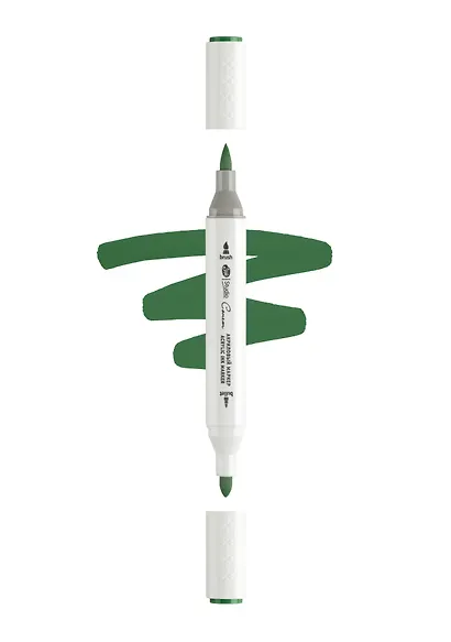 Маркер акриловый "Сонет" сосновый, двусторонний, перо кисть/пуля - фото 1