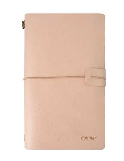 Записная книжка-органайзер А6+ лин/крафт, бежевая, кожзам, на резинке, Schiller - фото 4