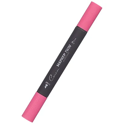 Маркер художественный "Сонет" вишнево-розовый, двухсторон., тонк. и широк.долото, Сонет - фото 1