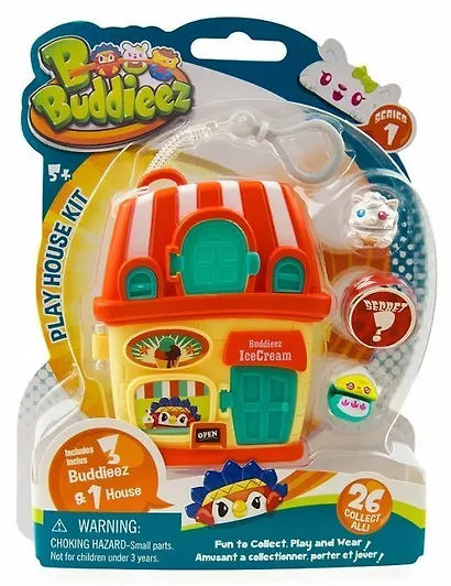 Игровой набор 1TOY/Вантой, Bbuddieez. Оранжевый домик для хранения с подвеской, 18*14*2 см - фото 2
