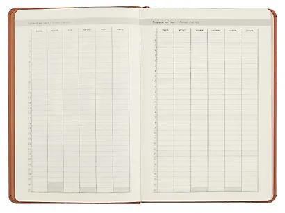 Ежедневник недат. А5 160л "Софт-тач" коричневый, кожзам, тв.переплет, декор УФ лак, офсет, ляссе - фото 4