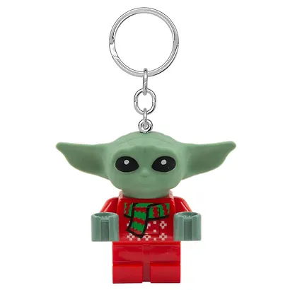 LGL-KE208AH Брелок-фонарик для ключей LEGO Star Wars - Малыш Грогу в праздничном свитере (Grogu Holiday Sweater), возраст 6+ - фото 2
