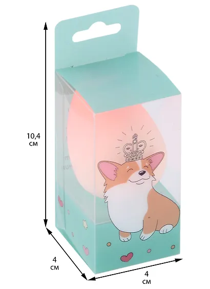 Спонж для макияжа Корги с короной (градиент) (6 см) - фото 2