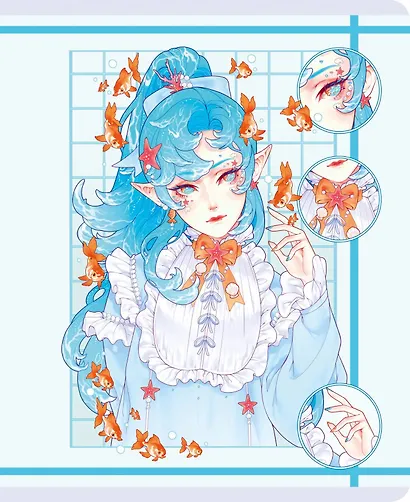 Тетрадь в клетку Listoff, "Cute girls (Эксклюзив)", 48 листов, в ассортименте - фото 3