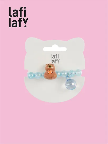 Резиночка Капибара мордочка перламутровая (пластик) (12-03916-B91) (Lafilaf) - фото 5