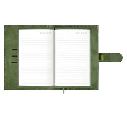 Ежедневник-органайзер недат. А6+ 80л 126х174 "Тиволи глосс" оливковый, иск.кожа, интегр.переплет, иснение фольгой, магнит.клапан , офсет, ляссе - фото 8