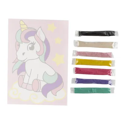 Набор для творчества ТМ Lori Фреска. Картина из песка "Единорожка" - фото 5