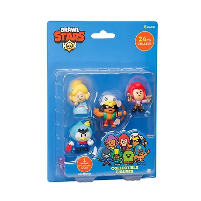 Коллекционная фигурка Brawl Stars, Пайпер, Мистер Пи, Кольт, Бо и Кроу, (5см), (BRW2040B) - фото 1