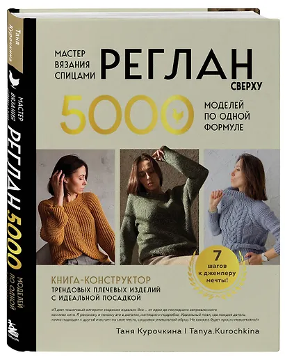 Мастер вязания спицами. РЕГЛАН сверху. 5000 моделей по одной формуле. Книга-конструктор трендовых плечевых изделий с идеальной посадкой - фото 3