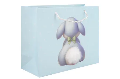Пакет А4 25,5*20*10 "Bunnies" горизонт., дет., бум.мат., ассорти - фото 1