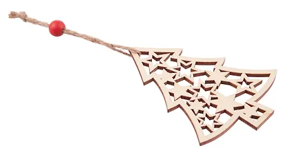 Новогоднее подвесное украшение Ёлочка (дерево) (9,2x7,4) - фото 4