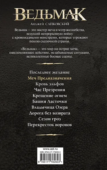 Меч Предназначения (новая обложка) - фото 2