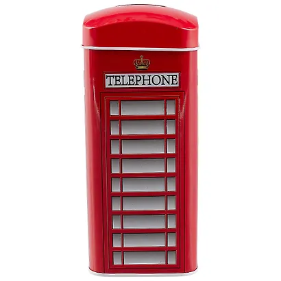 Копилка Телефонная будка (металл) (17×7) (12-09412-03797) - фото 2