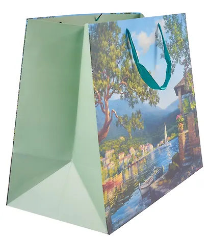 Пакет А3+ 40*50*25 "Пейзаж" нейтр., бум.мат.ламинат - фото 2