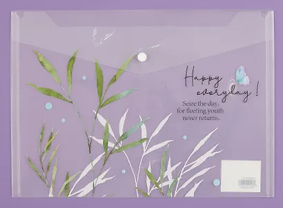 Папка-конверт А4 на кнопке "Happy every day", ассорти - фото 4