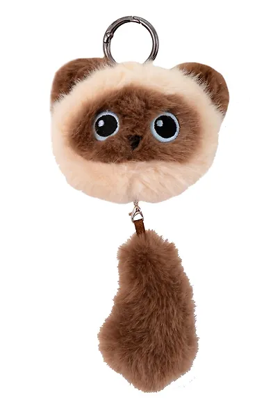 Брелок Котик с хвостиком сиамский (плюш) (17см) (12-81018-202510-SPT-15) - фото 1