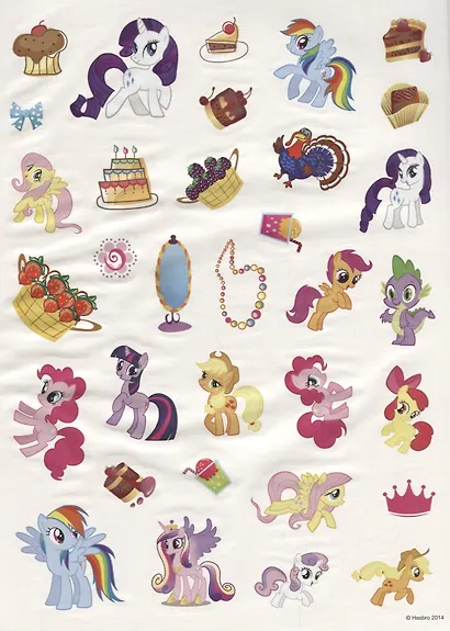 Мои маленькие пони. Многоразовые наклейки. 50 наклеек. - фото 2