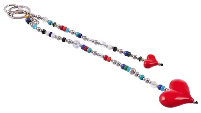 Брелок-обвес на сумку «Сердечки дутые» - фото 4