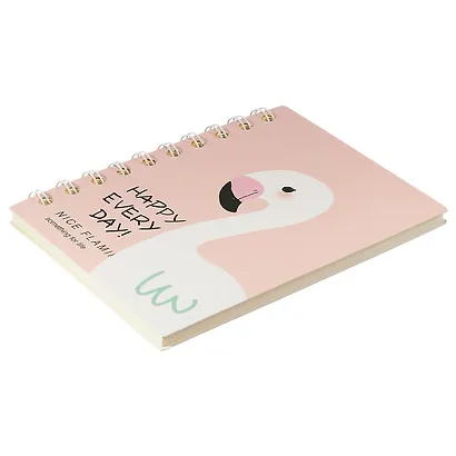Записная книжка «Nice flamingo» А6, 50 листов в линейку, спираль - фото 2