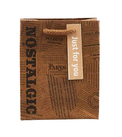 Пакет А6 14*11,5*6 "Newspaper" нейтр., бум.мат.ламинат - фото 2