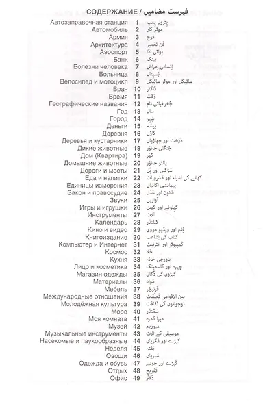Урду. Тематический словарь. 20 000 слов. С транскрипцией слов на урду. С указателями русских слов и - фото 2