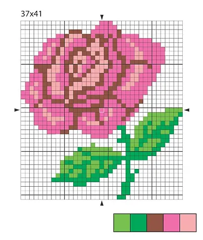 Набор для вышивания крестиком «Роза» - фото 2