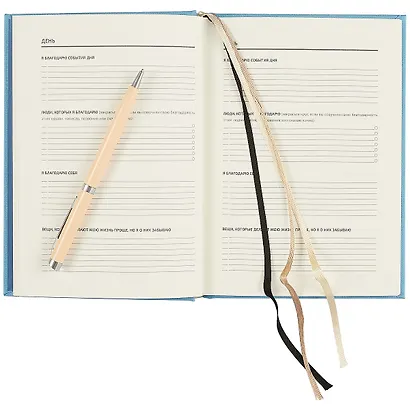 Ежедневники Веденеевой. Gratitude Diary: 1000 причин для счастья (голубой) - фото 3