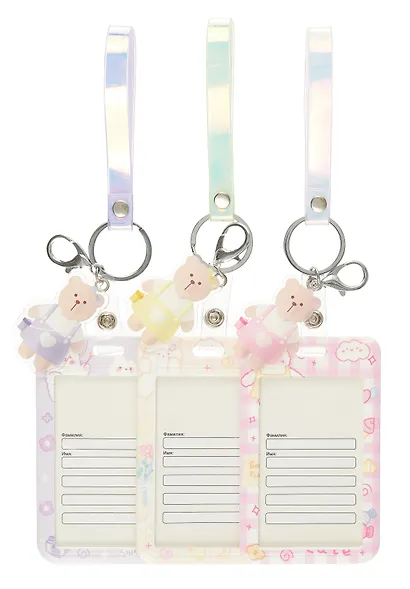 Бейдж "Kawaii", вертикальный, с брелком, в ассортименте - фото 1