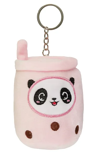 Брелок Панда Bubble tea (текстиль) (10см) в ассортименте - фото 5