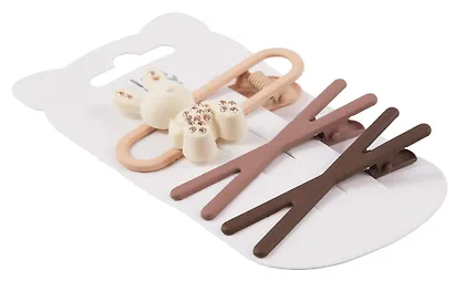 Набор заколок Зайчик и бантики матовые (3шт) (пластик) (6см) (12-03946-B87) (Lafilaf) - фото 7