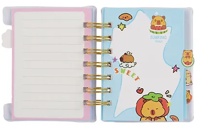 Записная книжка А6- 60 листов, линейка, "Капибара", в ассортименте - фото 4