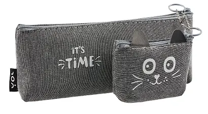 Пенал-косметичка Yoi, It's Time, с кошельком, в ассортименте - фото 7